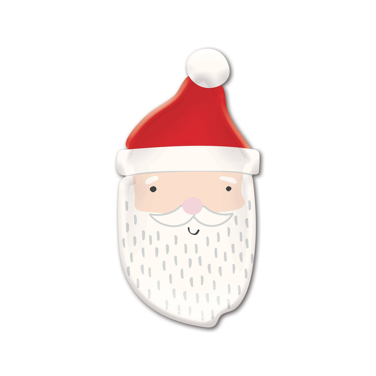 Whimsy Santa Shaped Paper Plate