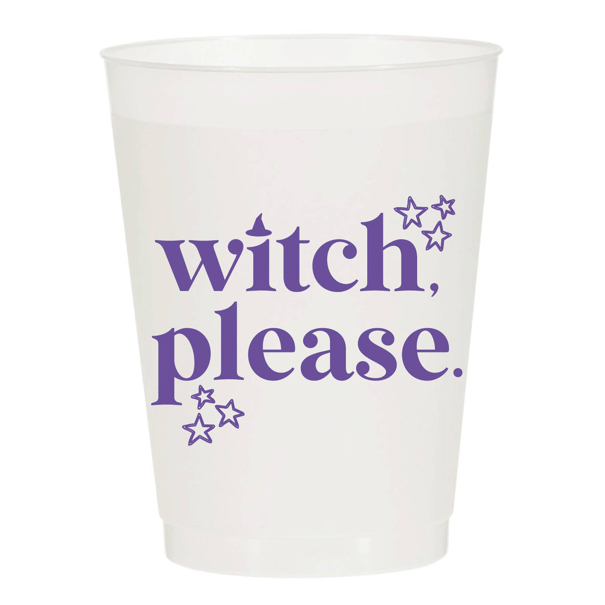 Witch Please Halloween Party - Set of 6 Reusable Cups
