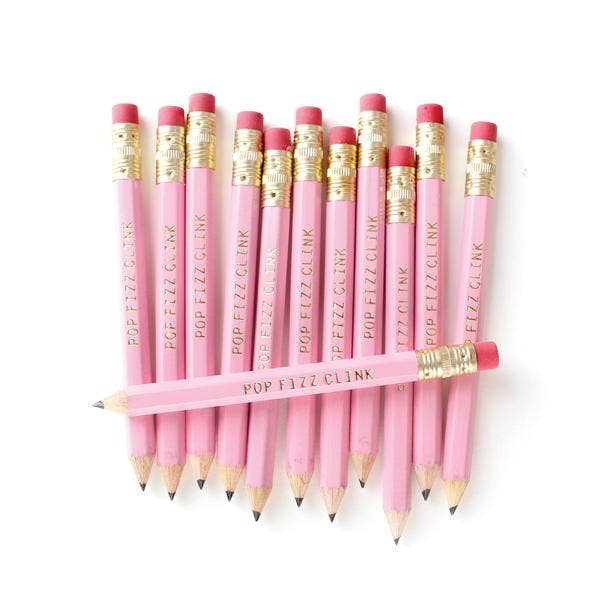 Mini Pop Fizz Clink - Pink Mini Pencils