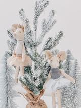 Ballerina Mice Plush Ornaments- Set of 3