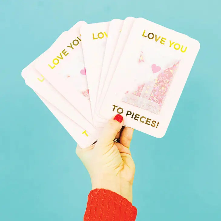 Love You to Pieces Confetti Valentine