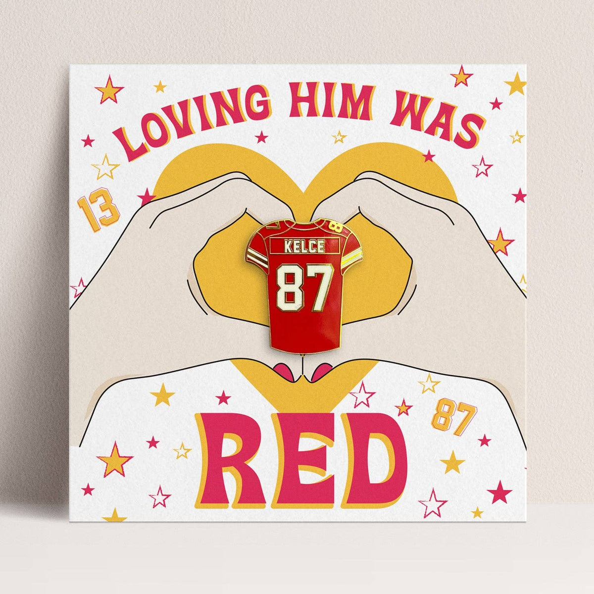 &quot;Loving Him Was RED&quot; Enamel Pin