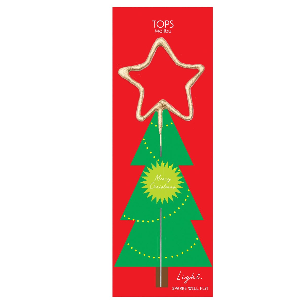 Grande Giant Sparkler Wand Merry Christmas Star