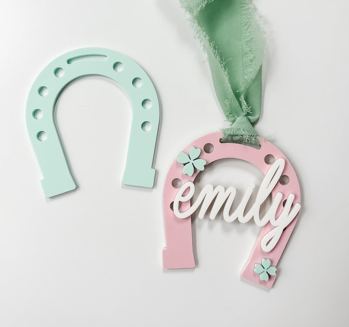 Personalized Lucky Horseshoe Tag