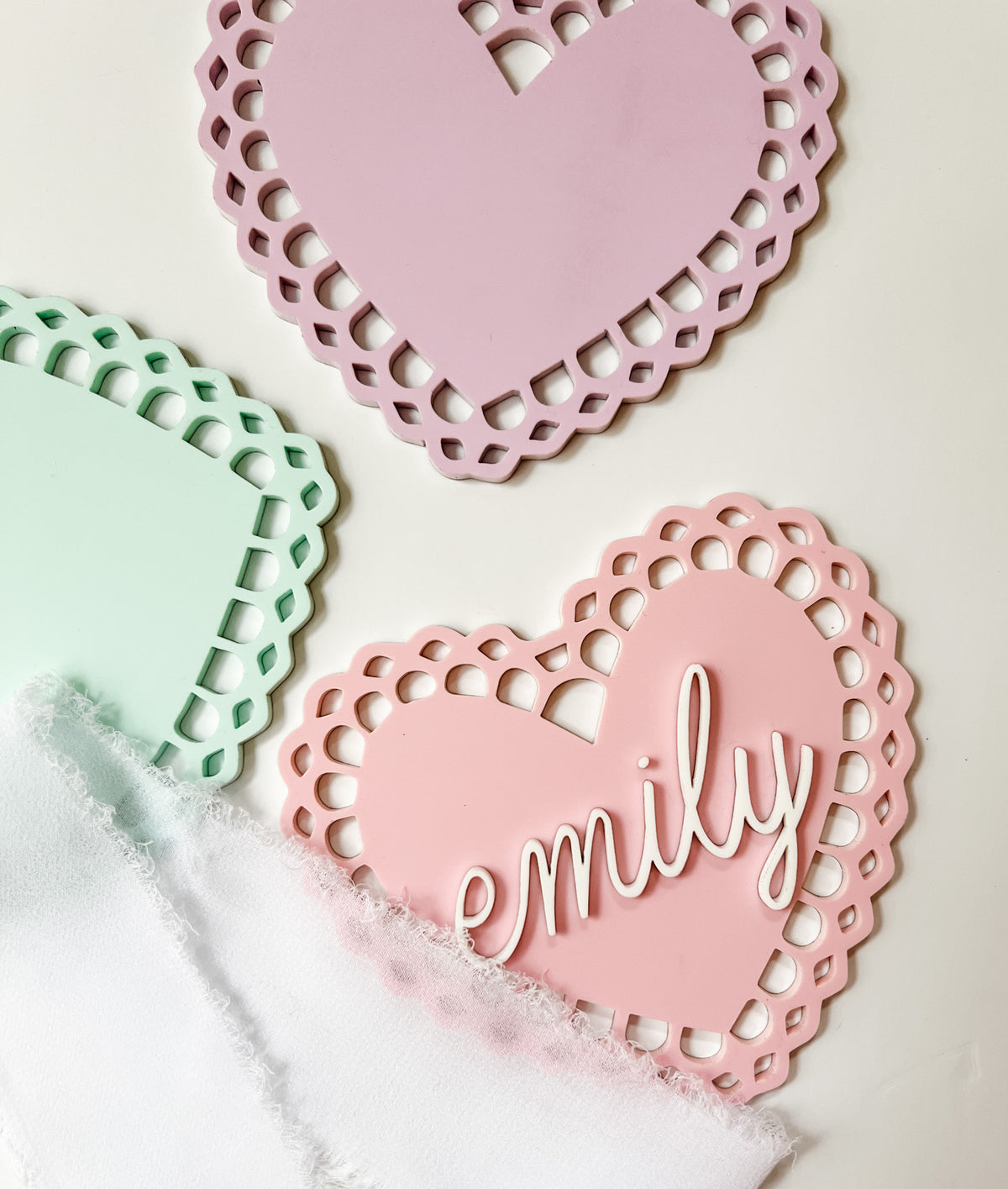 Fancy Heart Personalized Tag