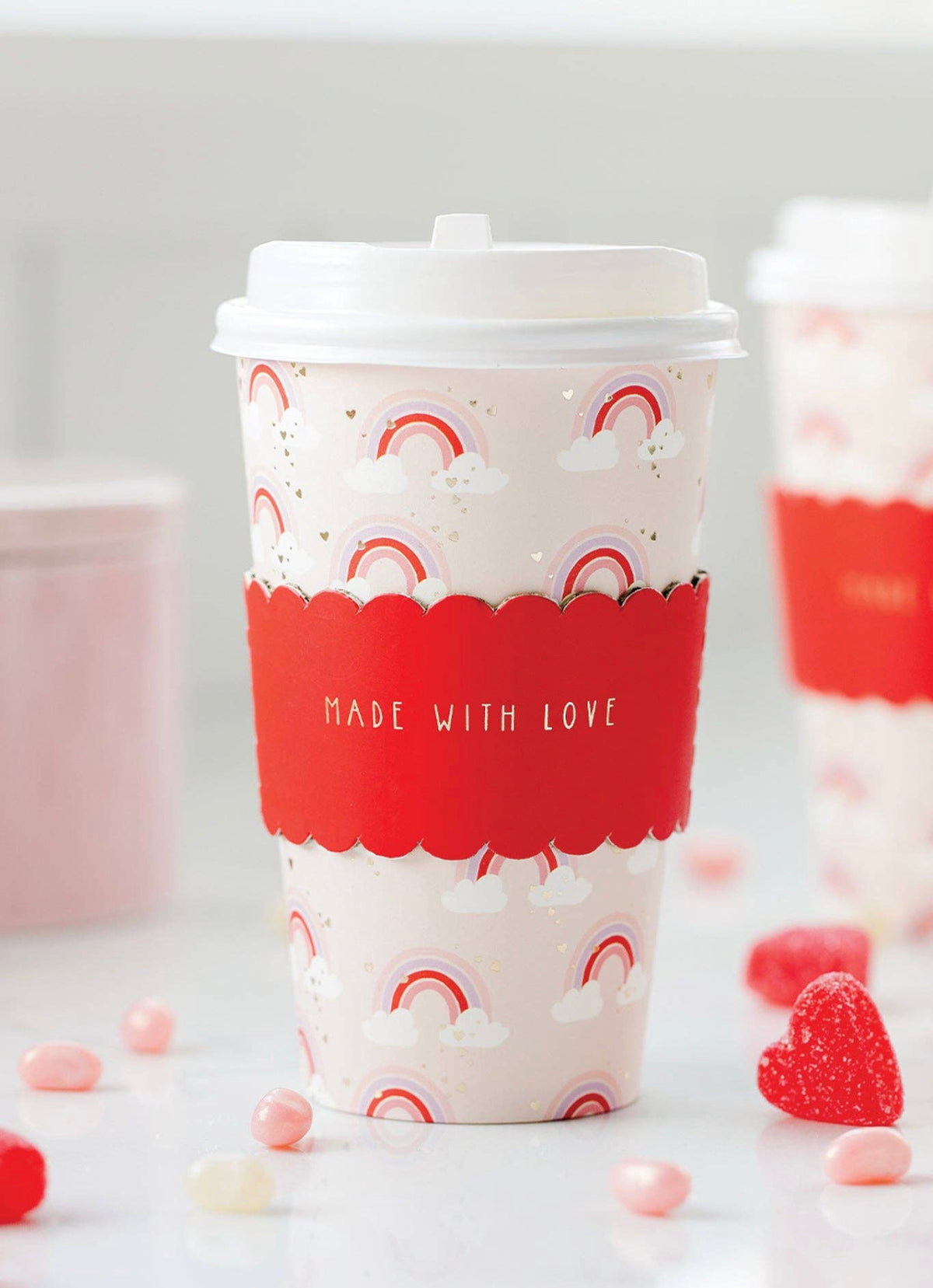 Made With Love Rainbows To-Go Cups (8 ct)