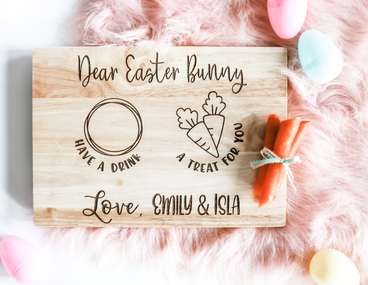 Dear Easter Bunny- Personalized Cutting Board