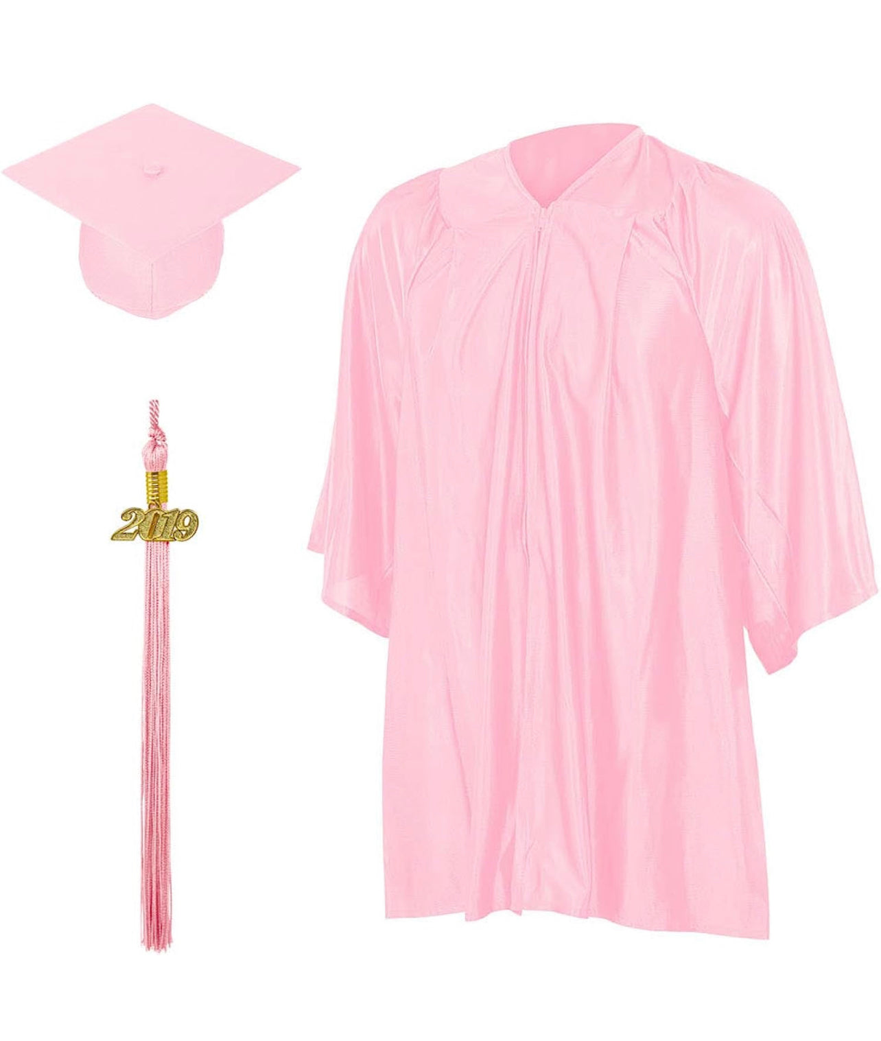 Stunning Pink Cap and Gown Graduation Photos