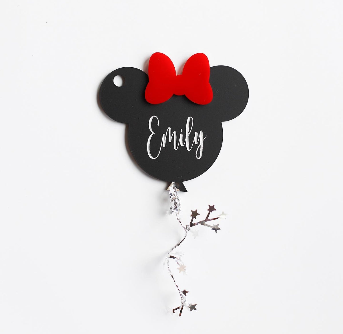 Mouse Balloon Personalized Tag