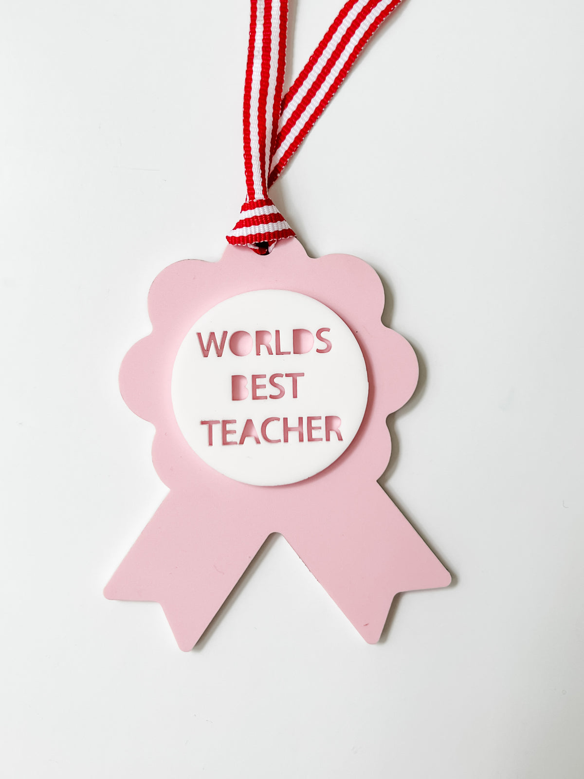 Worlds Best Teacher Acrylic Tag