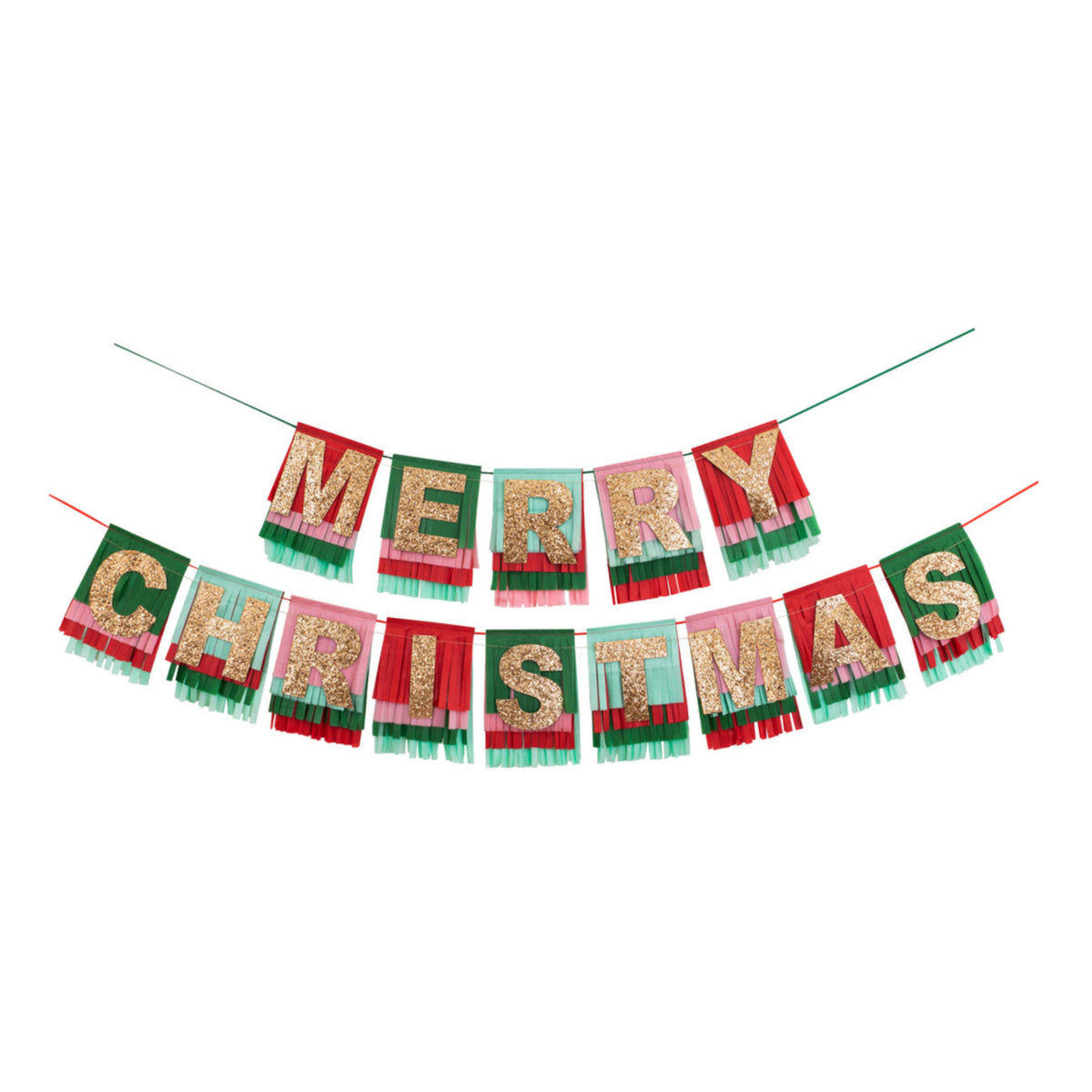 Merry Christmas Fringe Garland