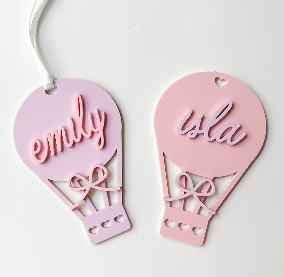 Hot Air Balloon Acrylic Tag