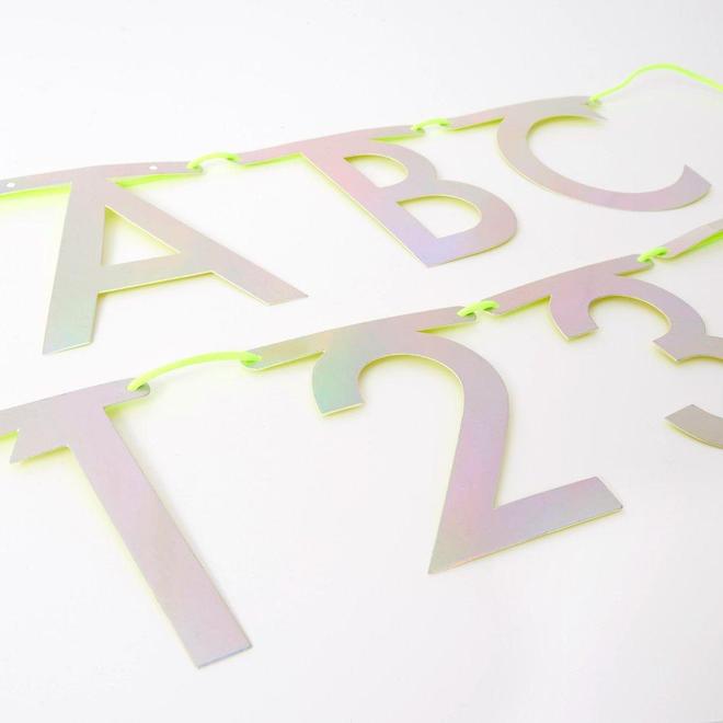 Say Anything-Silver Holographic Letter Garland Kit